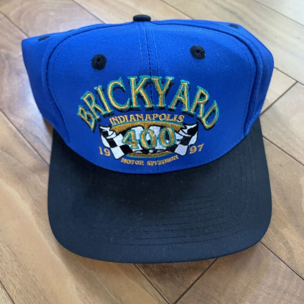 Vtg Brickyard 400 Hat Logo‎ 7 Athletic Snapback NASCAR 1997 Indianapolis …